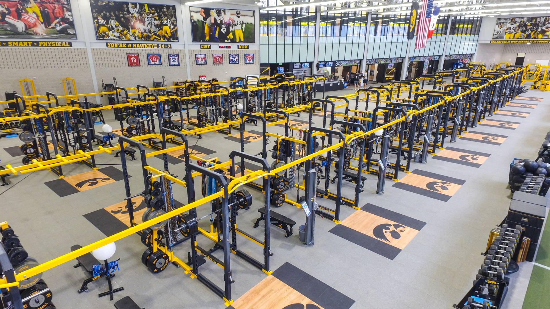 University of Iowa Gym Installation Power Lift
